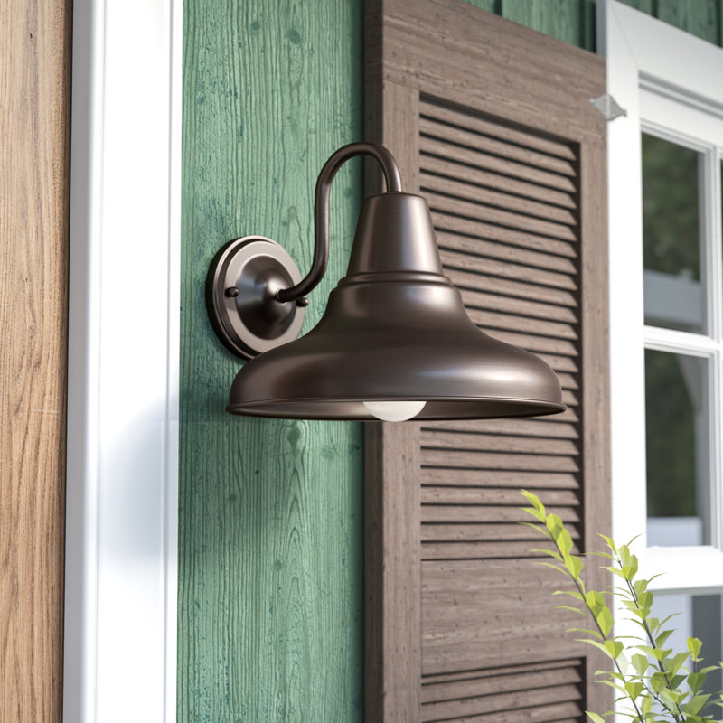 Luminaire de grange d'extérieur Seoul, Bronze antique, H 10,5 po x l 12 po x P 13,25 po