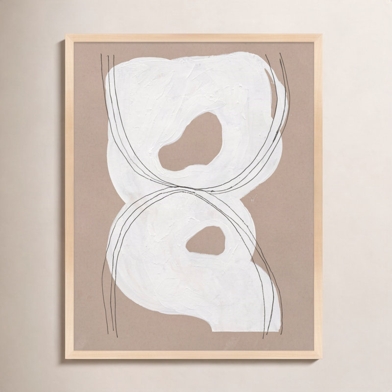 Free Form 1 By Andrea Stokes - Framed Wall Art, 30" H x 24" W x 1.25" D, Brown