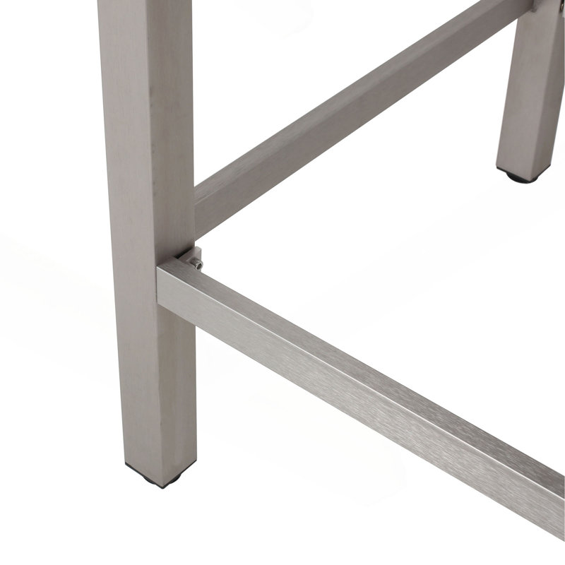 Table de bar d'extérieur en aluminium 43 po