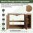 52'' Single Bathroom Vanity with Ceramic Top-382995251