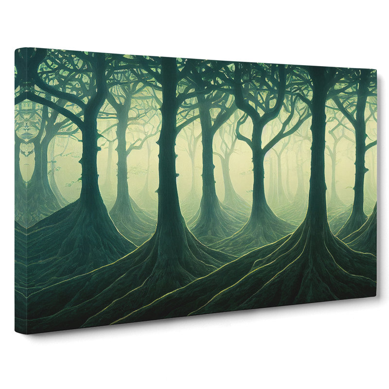 A Dazzling Forest - Wrapped Canvas Painting, 40cm H x 60cm W x 3cm D