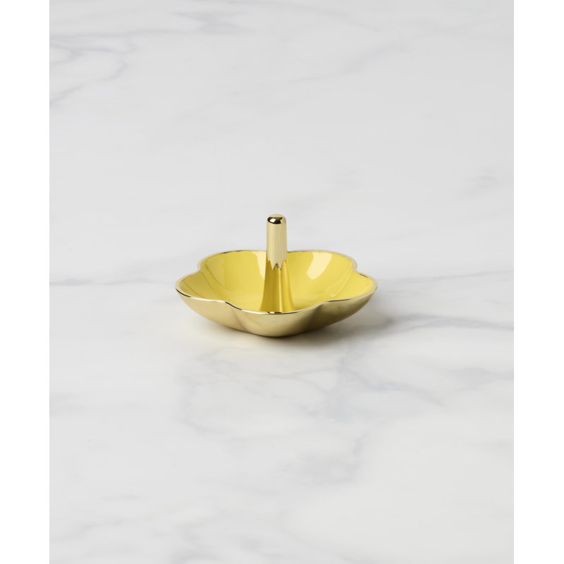 Kate Spade Make It Pop Metal Ring Dish, Yellow