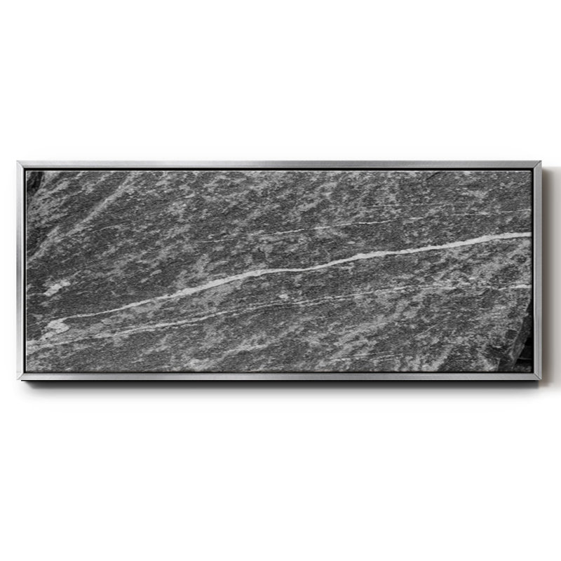 Found Textures IX - Toile encadrée de qualité supérieure - prête à être accrochée, Toile argentée avec cadre flottant
