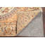 Tapis beige en laine noué à la main de conception unique 6 pi 4 po x 9 pi 7 po Ndrew