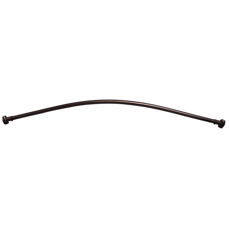 60'' Curved Shower Curtain Rod, Oil Rubbed Bronze