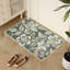 Tapis antidérapant naturel lavable à la machine en vert / crème pour salon, chambre à coucher et tapis de couloir intérieur Nature-1739184931