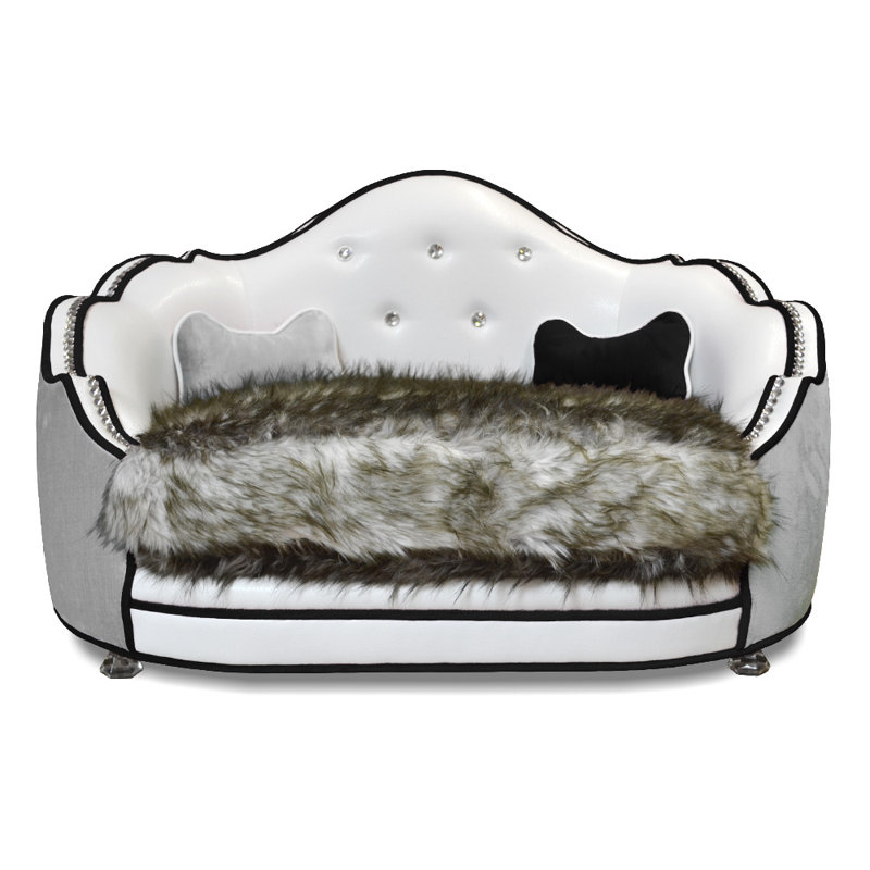 Pantages Dog Sofa, Silver
