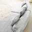Conception simple en flanelle courbée grise, délicate, idéale pour lire seul dans un salon, gris, confortable-23341077
