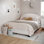 Structure de lit plateforme tapissier Aurey