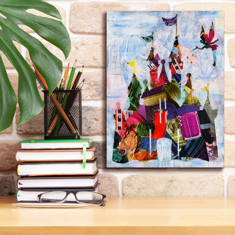 «Castle» par Artpoptart, art mural sur toile, L 12 po x H 16 po x P 0,75 po