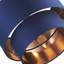 Modern Cotton Fabric Double Tier Ceiling Shade with Shiny Inner-73565374-98656002