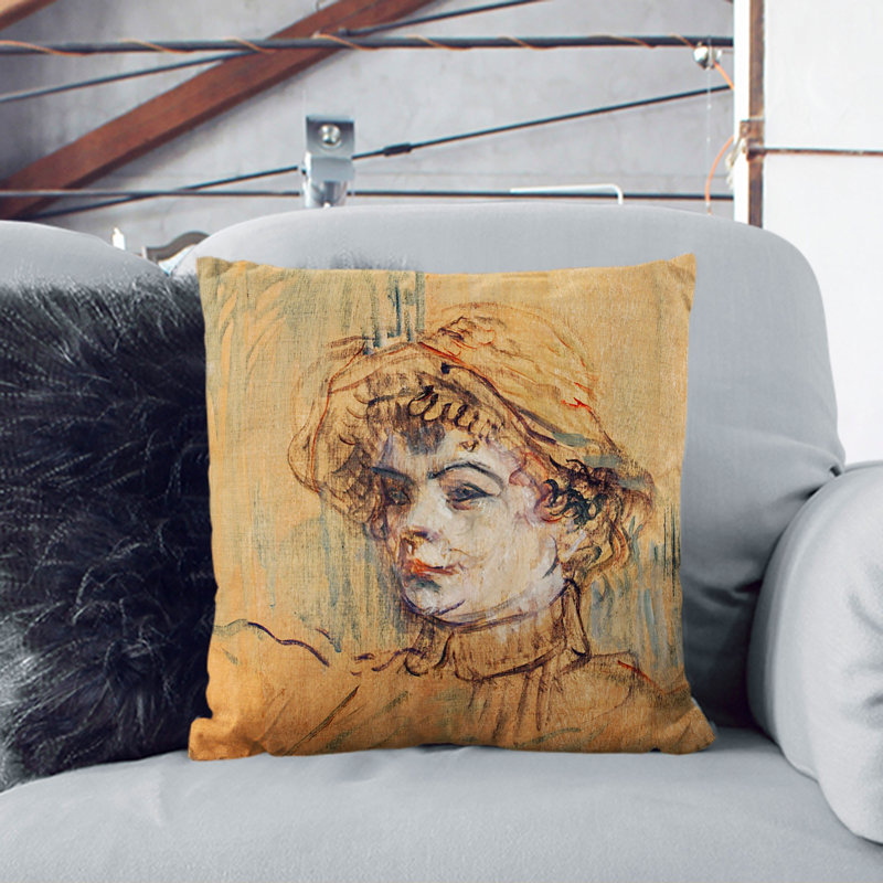 Mademoiselle Nys Square Throw Cushion, 40cm H x 40cm W x 15cm D
