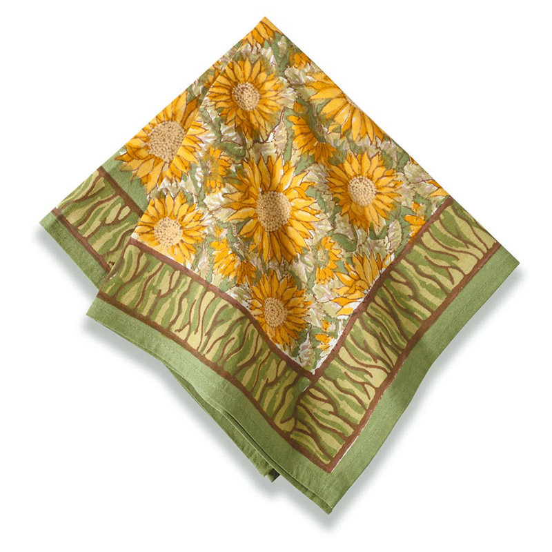 Serviette en coton 19 po Nicholes, Vert