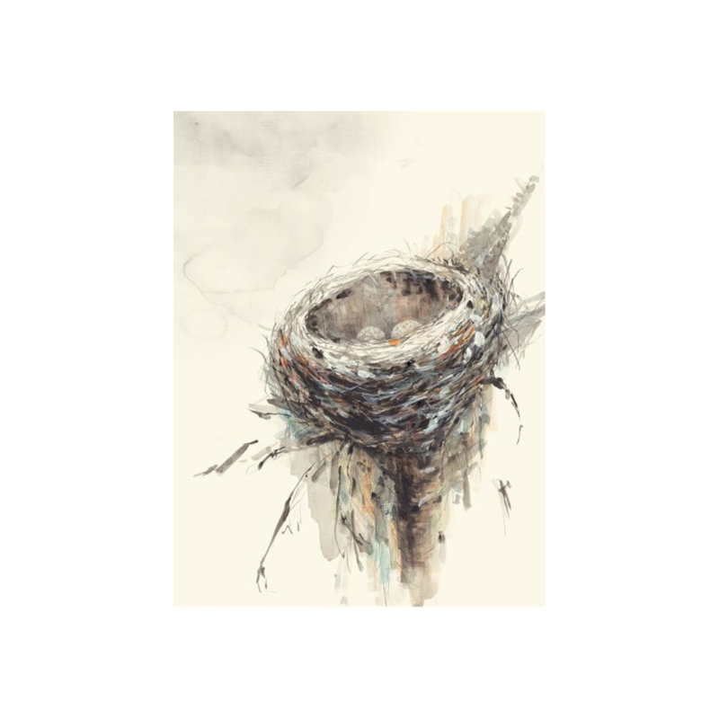 Sur la branche I par Sara Brown - impression, Gel coupé au couteau, H 32 po x l 24 po x P 1,5 po