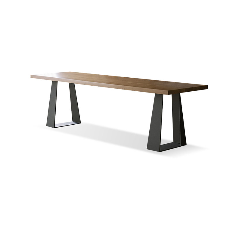 Walnut Rectangular Solid Wood Writing desk, 29.53"H*70.87"W*23.62"D