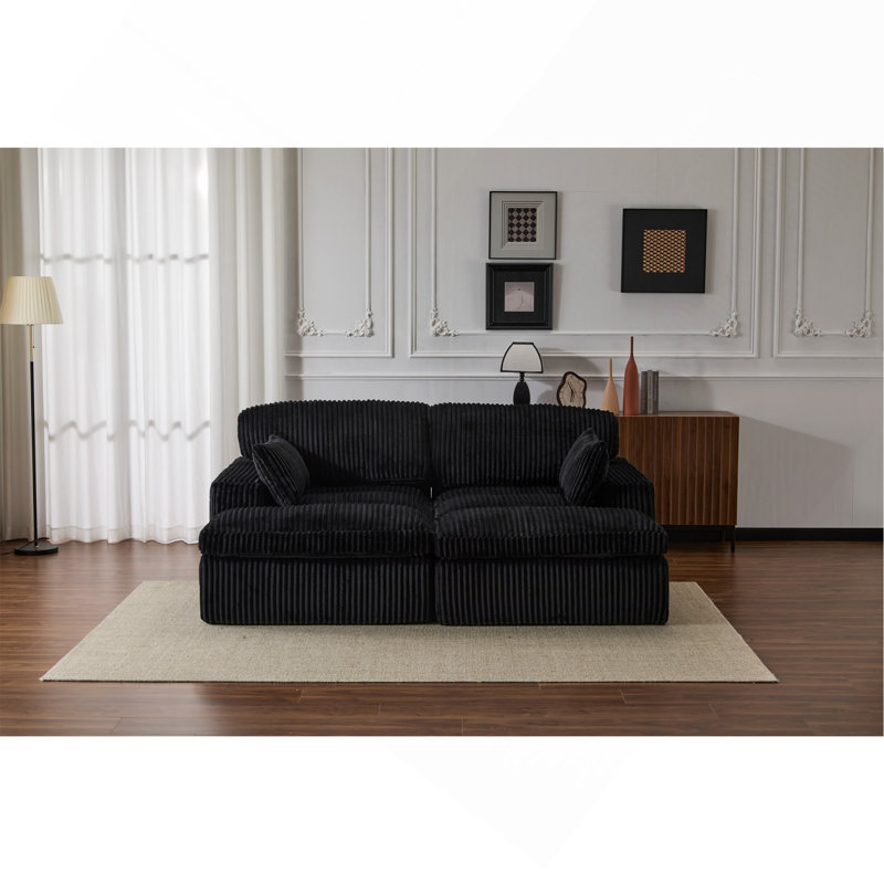 Canapé pour chaise longue double, Noir