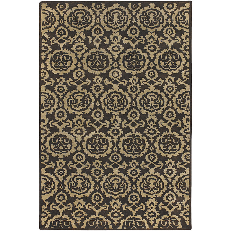 Wool Geometric Indoor Rug, Rectangle 2' x 3'