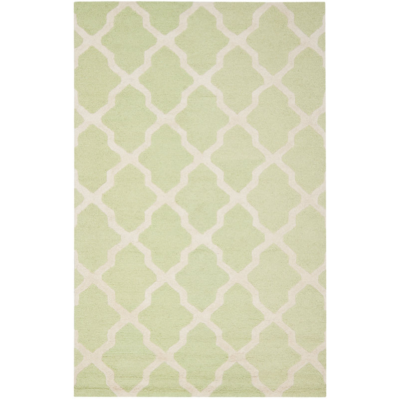 Darrow Geometric Wool Hand Woven Area Rug, Rectangle 183 x 274cm