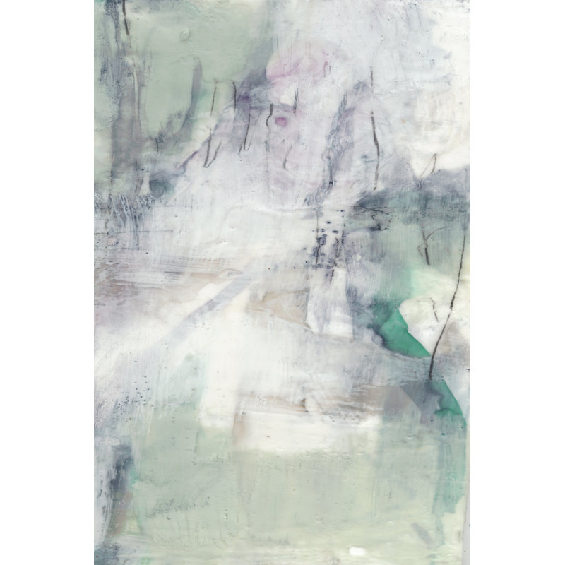 Indigo & Mint II by Jennifer Goldberger - Wrapped Canvas Print, 46cm H x 30cm W