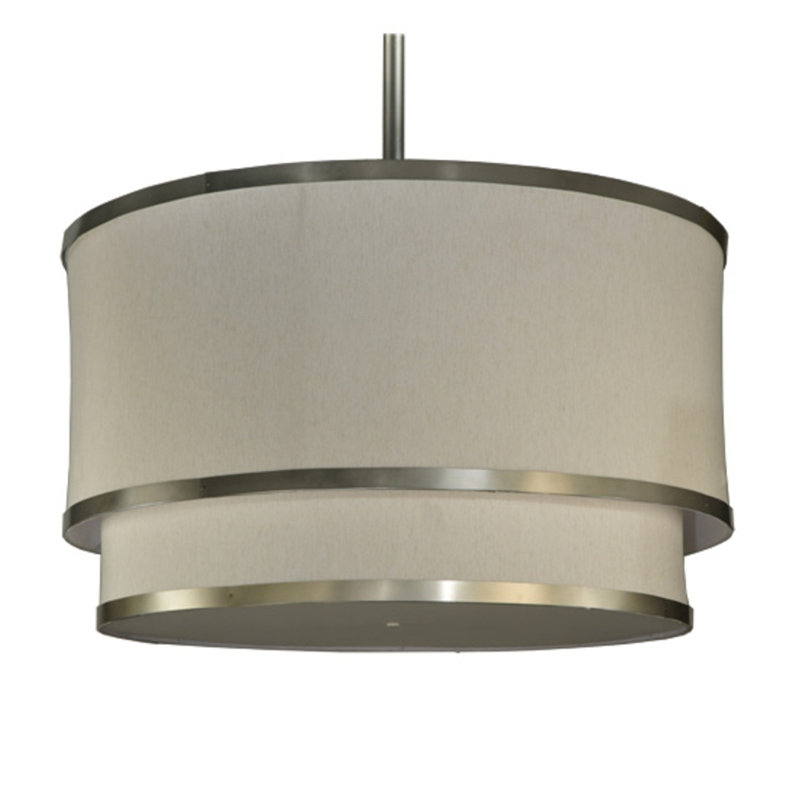 Cilindro 12 - Light Chandelier, 124" H x 73" W x 73" D, Nickel