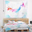 Tapisserie aquarelle carte japon Abstract-28505577