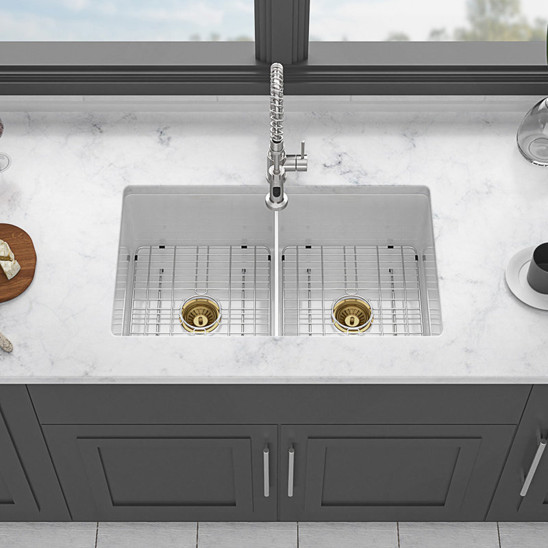 32 Inch Undermount Double Bowl Kitchen Sink