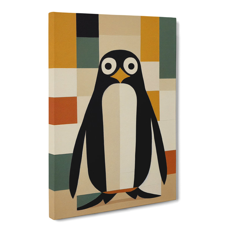 Deseret Penguin Patchwork - Wrapped Canvas, 50cm H x 35cm W x 3cm D