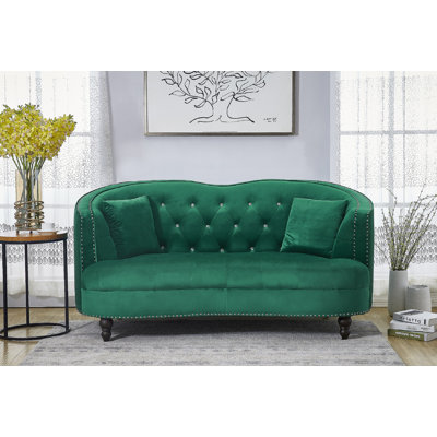 Priscilla 71.2'' Velvet Loveseat