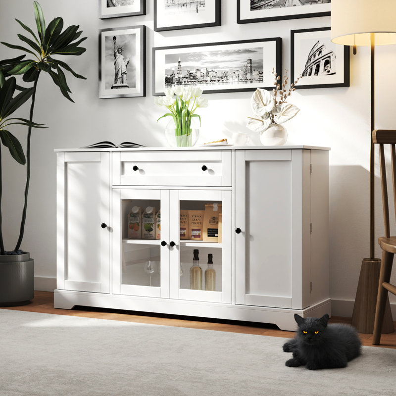 Buffet Cabinet With Storage, Modern Sideboard Buffet With Doors