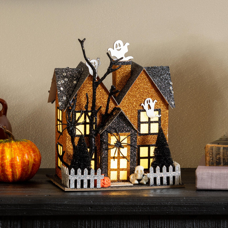 Haunted House LED Table decor, 8.25"H