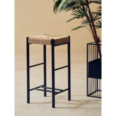 Obrian Counter Stool with Solid Wood Frame