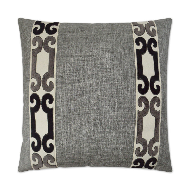 St. Raphael Decorative Pillow, Charcoal, Square 24"