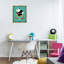 Panda sur un cheval à bascule, art mural sur toile flottante, design par Andy Westface-2057089564-2057089567