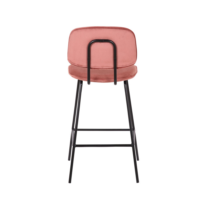 Tabouret de bar 25,59 po Aquebogue, Rose