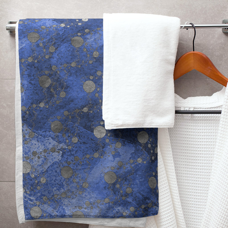Serviette de bain Planets and Stars, bleu