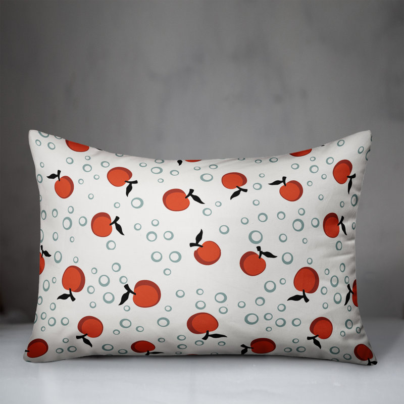 Coussin Whimsical Cherry, Rouge / Mauve