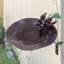 Bain d'oiseaux antique avec support mural Cesare