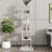 5 Tier Rotating Bookshelf, Floor Rack Simple Bookcase  With Acrylic Plate Student Multi-Function Creative Bookshelf For Living Room-554361055