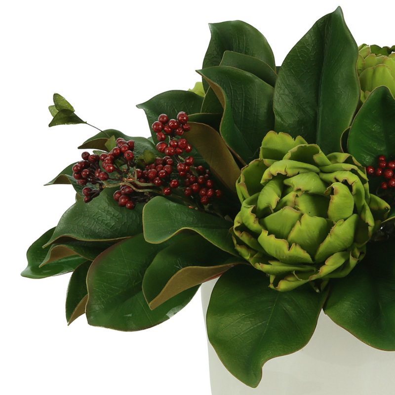Magnolia Holiday Floral Arrangement