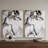 Set of Two White Framed Art