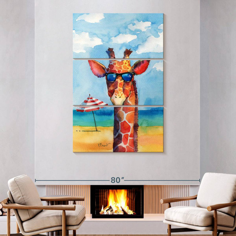 Abat-jour Ketti Hip - Girafe, H 74 po x l 48 po