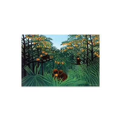 Monkey In The Jungle, 1910 sur plastique / acrylique par Henri Rousseau, peinture