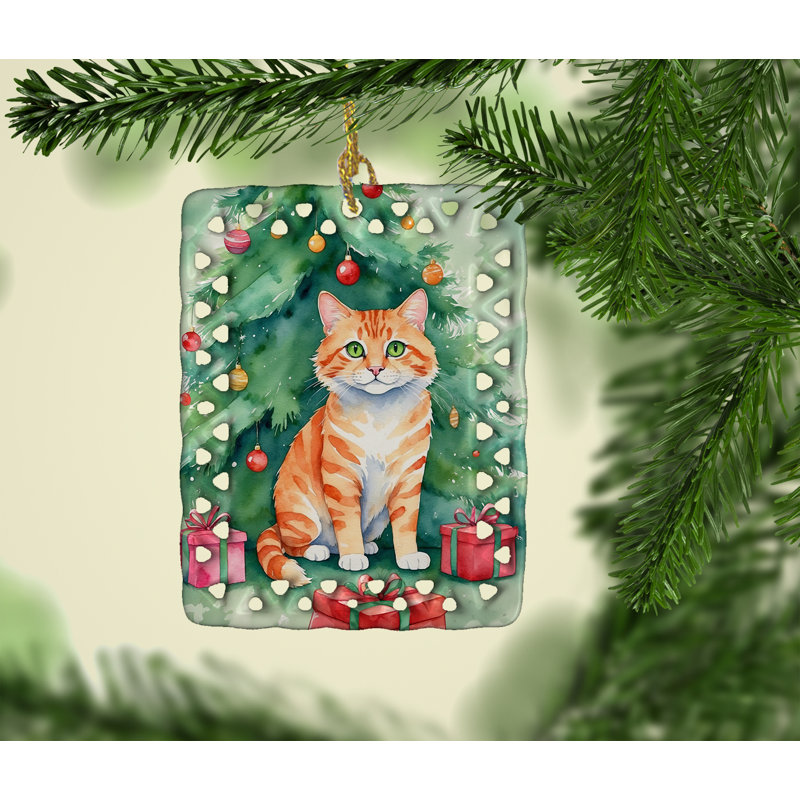 Ornement en porcelaine Cheetoh, Chat Cheetoh