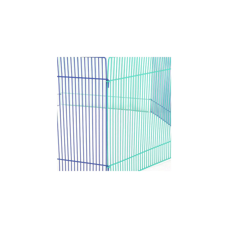 Aqua and Purple Metal Small Animal Playpen