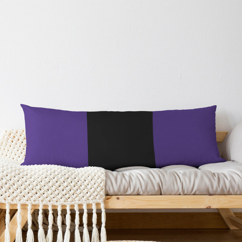 Polyester Medium Pillow, Alabama , Purple/Black/Purple