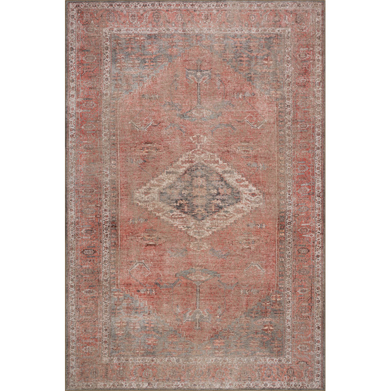 Tapis médaillon Violaine, Rectangle 6 pi 7 po x 9 pi