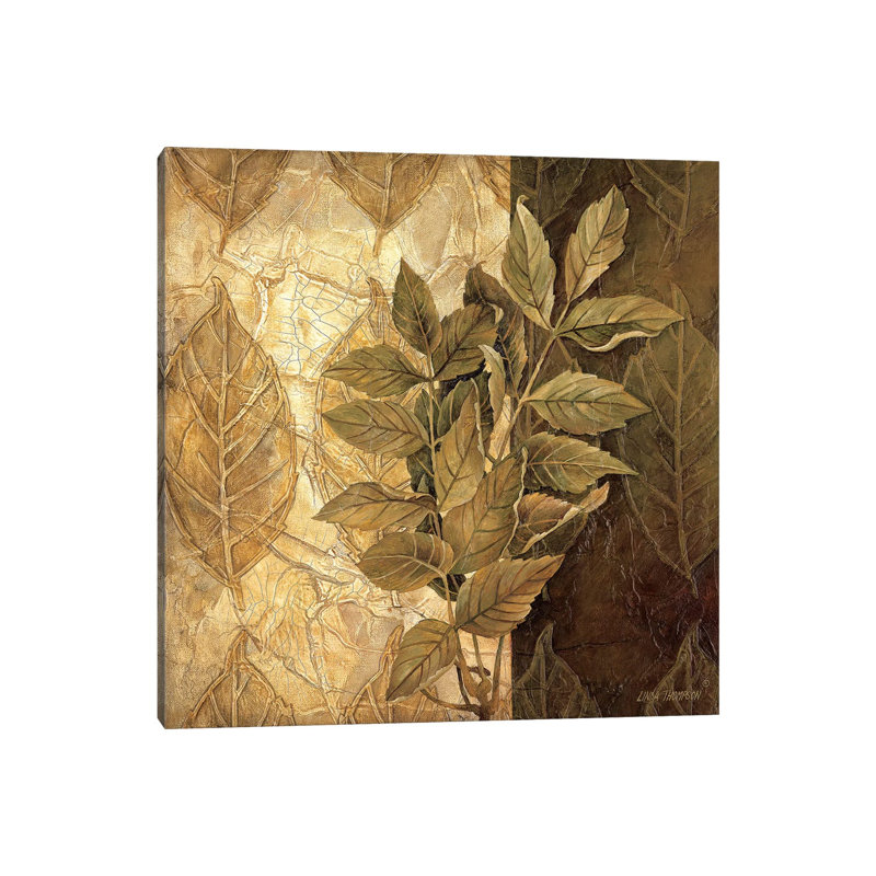 Leaf Patterns IV by Linda Thompson - Wrapped Canvas Print, 30.48cm H x 30.48cm W x 1.91cm D