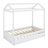 House-Shaped Bed Frame with Pull-Out Trundle