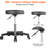 Rolling Stools with Wheels, Height Adjustable Stool