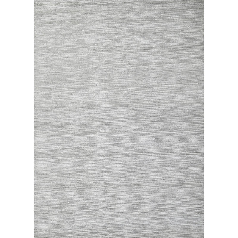 High-Quality Hand-Knotted Ivory Area Rug, Rectangle 10' x 14'